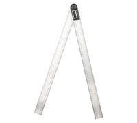 Fabater Medidor de ángulo Digital de Acero Inoxidable 2 en 1, Transportador de 0-360°, Regla de Carpintería de Alta Precisión con Perilla de Bloqueo, Goniómetro Multifunción para Medición de ángulo