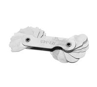 Fabater Medidor de Filete de Radio de Acero Inoxidable, Herramienta de Medición Convexa Cóncava Interna Externa de 1,5 a 3,7 Oz para Maquinistas Fabricantes de Herramientas (Rah-14.khm)