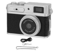 Fabater Mini Cámara Llavero, Mini Cámara Digital Retro 1080P FHD, Cámaras Pequeñas Vintage, Grabadora de Vídeo de Bolsillo con Tarjeta de 32 GB, Adaptadores OTG para Viajes (Black)