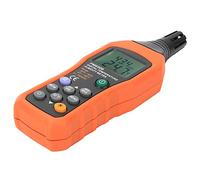 Fabater PEAKMETER PM6508 Medidor de Temperatura de Humedad Digital Termómetro Higrómetro, Retroiluminación Pantalla Dual Mide el Punto de Rocío Temperatura de Bombilla Húmeda, Sensor de Capacitancia