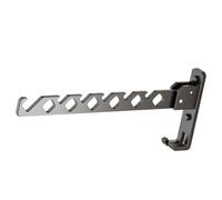 Fabater Perchero para Colgar Ropa Montado en la Pared, Gancho para Secar Abrigos Plegable para el Hogar, Colgador Retráctil de Aleación de Aluminio Antideslizante para Ahorrar Espacio, Instalación sin