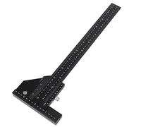 Fabater Regla en T para Carpintería, Regla de Trazado de Aleación de Aluminio, Herramienta de Marcado de 11 Pulgadas con Dispositivo de Bloqueo para Medición Precisa, Dibujo de Carpintería