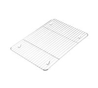 Fabater Rejilla para Enfriar de Acero Inoxidable, Rejilla para Hornear de Alambre de de 24,5 X 18,5 Cm, para Parrilla para Horno con Diseño de Líneas Paralelas para Cocina, Asar, Secar y Asar (1 2)