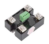 Fabater Relé de Estado Sólido de Doble Canal Control CA Monofásico SSR 24-480 VCA, Entrada 10 A 25 A 40 A 3-32 V con Disipador de Calor, Resistente A las Llamas, Contactos de Latón e Indicador Rojo