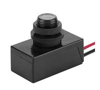 Fabater Sensor de Fotocélula, 10 50 V CC Amplio Voltaje 6 S Interruptor Fotoeléctrico de Retardo Antiinterferencias, Interruptor de Control de Luz con Detección Automática de Día y Noche para Farola