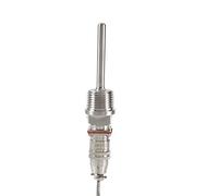 Fabater Sensor de Temperatura RTD PT100, Roscas NPT de 1/2", Cable de 2 Metros, Chip de Resistencia de Alta Precisión, Base de Rosca Interior de Acero Inoxidable, Impermeable a Prueba de Aceite para