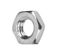 Fabater Tuercas Hexagonales Finas M4 - M10, Juego de Tuercas Hexagonales de Acero Inoxidable 304, de Seguridad y de Fijación para Ensamblaje de Muebles (M10 10 piezas)