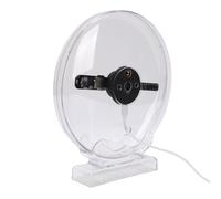 Fabater Ventilador de Holograma 3D, de Holograma 3D WiFi de 7,1 Pulgadas, Luz Nocturna LED Holográfica con Soporte de Escritorio, Control de Aplicación y 80 LED para Tienda, Bar, Exhibición de