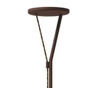 Fabbian lámpara de pie LED Rio, corten, atenuable, 3.000K, metal