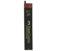 Faber-Castell 0.5mm Super-Polymer Leads, Degree 2H Tube of 12 Leads - Mina de repuesto (Degree 2H Tube of 12 Leads, 12 piezas), piezas) 12 unidades