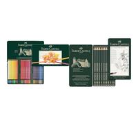 Faber-Castell 110060 - Set de lápices multicolor + 9000 - Set de 12 lápices para dibujo artístico