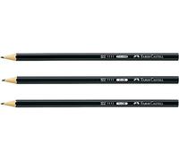 Faber-Castell 1111 - Lápiz hexagonal B, color negro (12 unidades), 1 paquete de