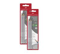 Faber-Castell 111992 Jumbo Grip HB - Juego de 2 lápices Jumbo (2 unidades, 2 paquetes)