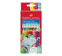 FABER-CASTELL - Set de lápices de colores Colour Grip, 24 lápices