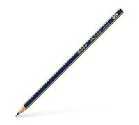 Faber-Castell 112513 - Caja con 1 ecolápiz de grafito Goldfaber 1221, forma hexagonal, graduación 3H