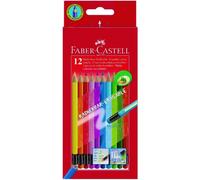 Faber-Castell Lápices de colores 116612 – 12 unidades – Borrables, estuche de cartón