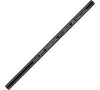 Faber-Castell 117400 - Lápiz de carbón PITT sin grasa, negro medio, 1 pieza