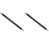 Faber-Castell 117500 - Estuche con 12 ecolápices bicolor grueso 873, forma hexagonal, color rojo y azul - 12 Unidad (Paquete de 2)