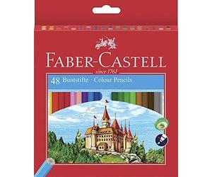 Faber-castell 120148 - juego de lápices de colores castle, 48 piezas,