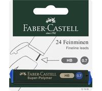 Faber-Castell 121999 minas de polímero alto, Dureza HB, 0,7 mm, 24 unidades