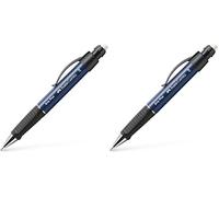 Faber-Castell 130732 - Portaminas GRIP PLUS, grosor de mina - 0,7 mm, color del cuerpo - azul metalizado, 1 unidad (Paquete de 2)