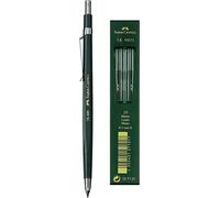 Faber-Castell 134600 - Caja con 10 portaminas TK 4600 Verde - 2 mm - Incluye Afilaminas + Minas TK 9071 HB