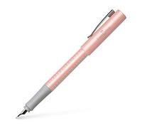 Faber-Castell 140985 Grip Pearl Edition - Pluma estilográfica, plumín M, color rosa