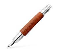 FABER-CASTELL - Pluma estilográfica e-motion madera cromada, plumín F