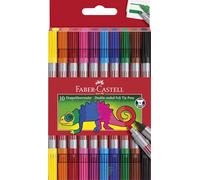 FABER-CASTELL - Set de rotuladores, 10 rotuladores de doble punta
