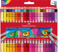 FABER-CASTELL - Set de rotuladores, 40 rotuladores de doble punta