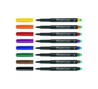 Faber-Castell - 152504 marcador permanente Negro, Azul, Oro, Rojo 4 pieza(s) 152504