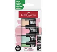 Faber-Castell Marcadores fluorescentes TXTLNR 154214 – Pack de 4 Pastel