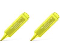 Faber-Castell 154607 - Highlighter Textliner 1546, recargable, amarillo, 1 unidad (Paquete de 2)