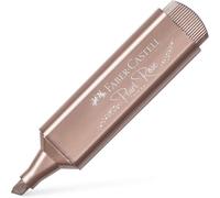 Faber-Castell Marcadores fluorescentes Textliner 46 – Caja de 10 – Metallic Rosa metálico