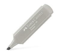 Faber-Castell 154634 - Caja de 10 Marcadores Texliner 1546 - Tonos Pastel - Color Gris Seda.