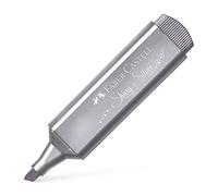Faber-Castell 154661 - Caja de 10 Marcadores Fluorescente Textliner 46 - Metallic - Plata