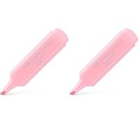 Faber-Castell 154692 - Marcador Textliner 46 - Rosa Suave Pastel (Paquete de 2)