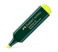Faber-Castell Marcador fluorescente Textliner 48 recargable punta biselada 1-5 mm amarillo (10 uds)
