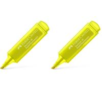 Faber-Castell 154807 - Pack de 10 marcadores fluorescente Texliner 48, color amarillo (Paquete de 2)