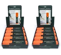 Faber-Castell 154815 - Caja con 10 marcadores fluorescentes Textliner 48, color naranja (Paquete de 2)