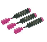 Faber Castell 154828 - Lote de 3 marcadores señalizadores Fluorescentes Textliner 48 Rosas