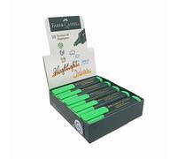 Faber-Castell 154863 - Pack de 10 marcadores Fluorescente Textliner 48 - Verde