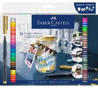 Faber-Castell 160730, Set de rotuladores creativos, estuche de 30 unidades