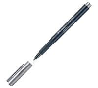 FABER-CASTELL 160751 - Rotulador con punta de fibra, grosor de trazo de 1,5 mm, adecuado para muchas superficies, con efecto metálico Nothing Else Metals en plata