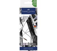Faber-Castell 164522 - Pack de 6 Goldfaber Aqua Dual Markers con Doble Punta - Sombras de Gris