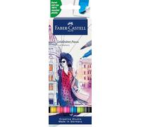 FABER-CASTELL - Rotuladores Goldfaber Aqua Dual, 6 colores