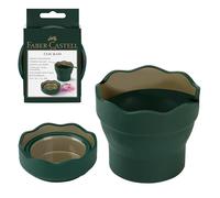 Faber-Castell 181520 - Vaso para el Agua Clic & Go - Color Verde y Oro