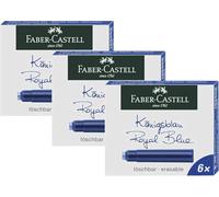 Faber-Castell 185506 - Cartuchos de tinta estándar (paquete de 3 (azul real), estándar)