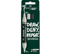 FABER-CASTELL - Set de rotuladores acrílicos Multimark, 2 colores