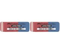 Faber-Castell 187040 - Goma de borrar de látex Free, de tinta/plomo, 7070 - 40 (Paquete de 2)